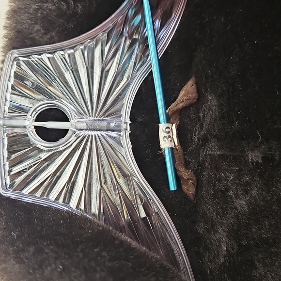 Chocolate Brown Suede Shearling Women's Coat Knee Length VTG Sz 6 Luxurious - Picture 10 of 11